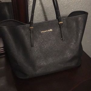 Michael Kors black Jetset large tote